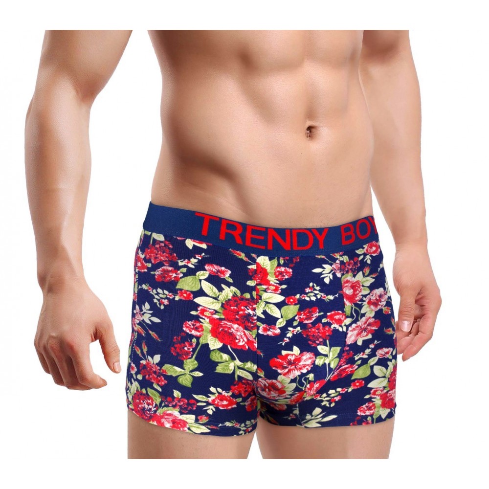 5839 Boxer pour homme modèle EXPLOSIVE FLOWER en 4 couleurs tailles de M à XXXL