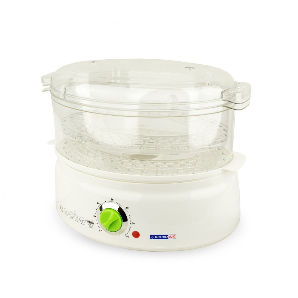 106881 Cuiseur à vapeur 2 paniers DICTROLUX capacité 5,5 litres 600 W