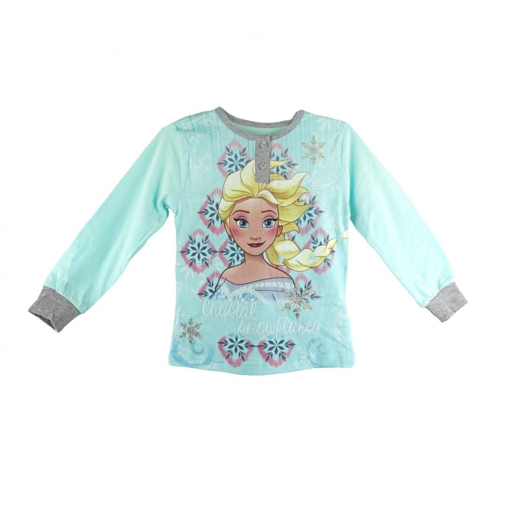 22-2281 Pyjama enfant imprimé La Reine des neiges manches longues de 3 à 7 ans 