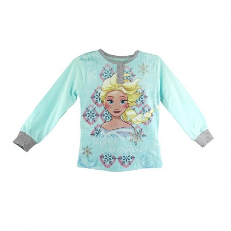 22-2281 Pyjama enfant imprimé La Reine des neiges manches longues de 3 à 7 ans 