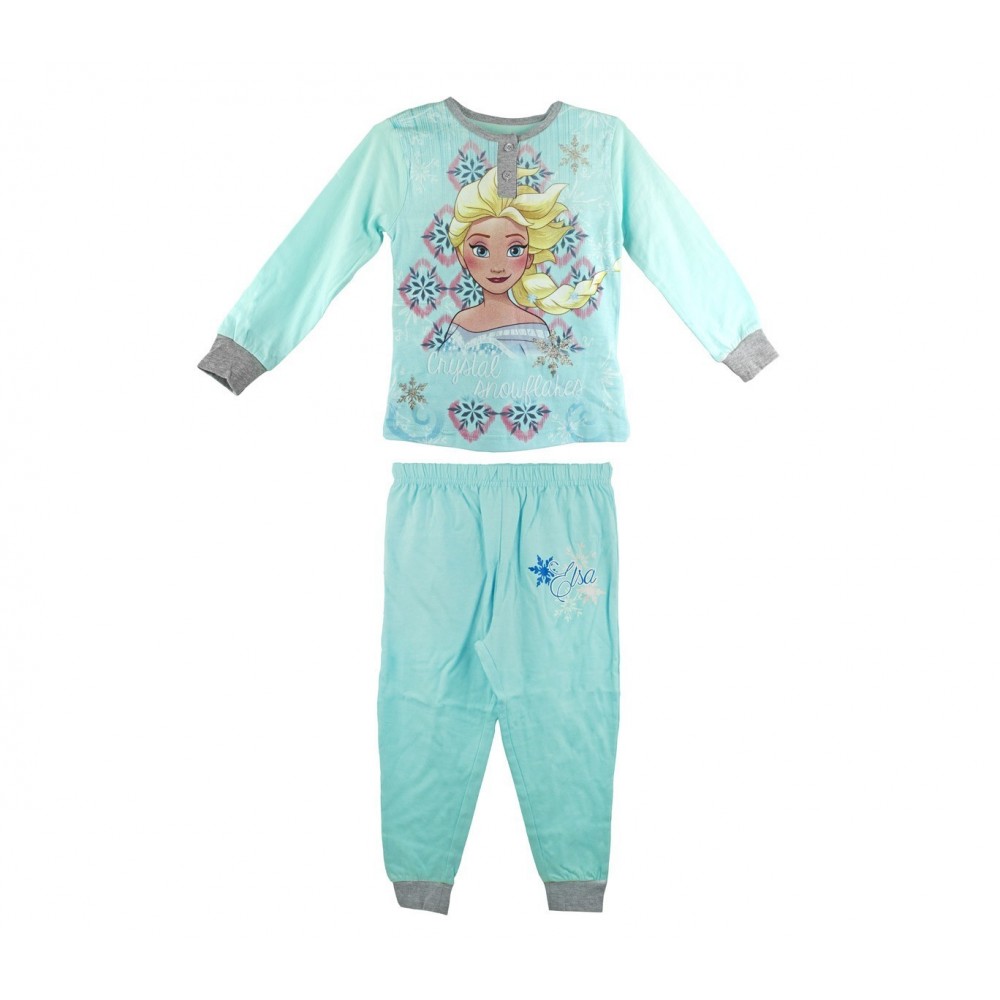 22-2281 Pyjama enfant imprimé La Reine des neiges manches longues de 3 à 7 ans 