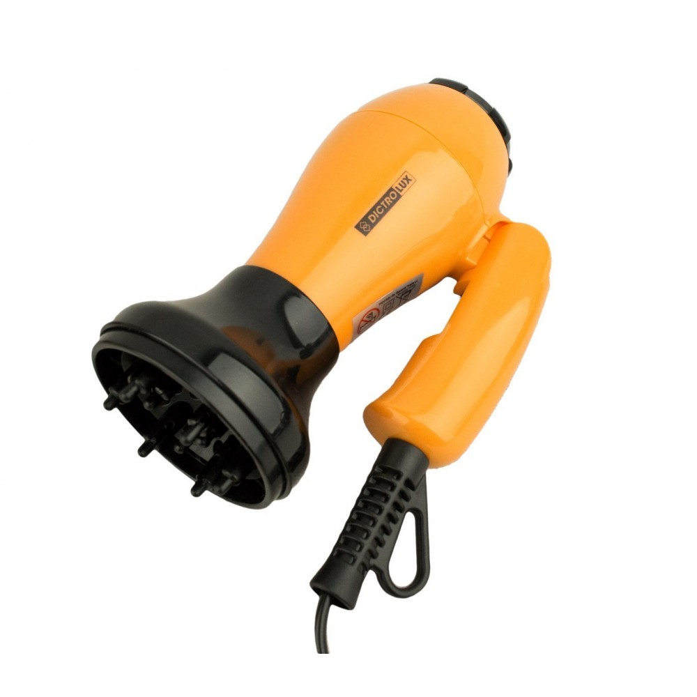 877064 Sèche-cheveux pliable DICTROLUX avec embout concentrateur et diffuseur
