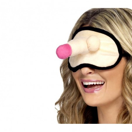 748918 Masque de sommeil sexy décoré avec un pénis en peluche