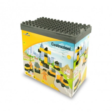  339527 Playset de briques de construction ALLEGRO CANTIERE 61 éléments CIGIOKI
