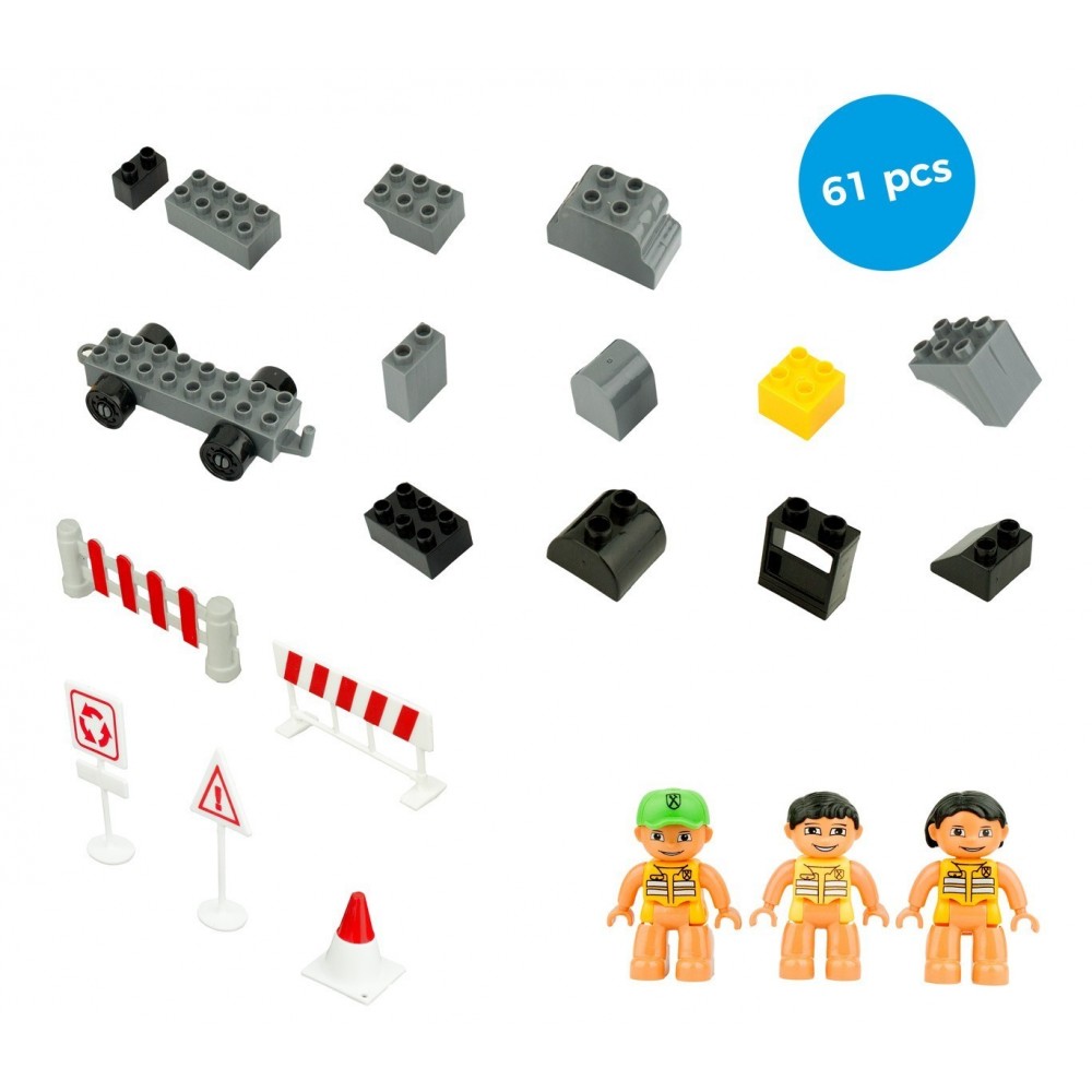  339527 Playset de briques de construction ALLEGRO CANTIERE 61 éléments CIGIOKI
