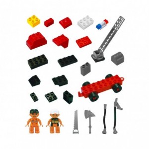 339534 Playset de briques de construction VIGILI DEL FUOCO 67 éléments CIGIOKI 2