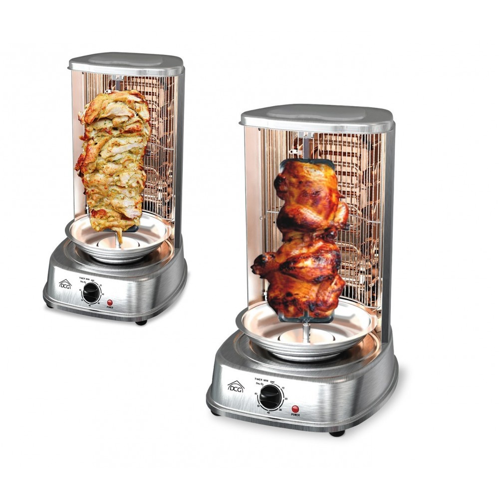 MB2010 Rôtissoire verticale électrique DCG pour kebab brochettes poulet rôti
