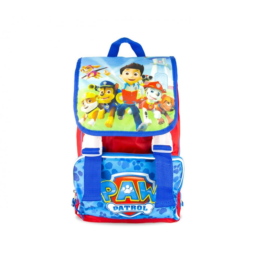 21-1416 Cartable extensible pour enfant en maternelle PAW PATROL poche frontale