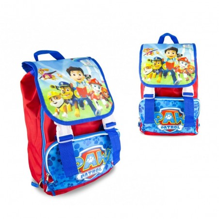 21-1416 Cartable extensible pour enfant en maternelle PAW PATROL poche frontale