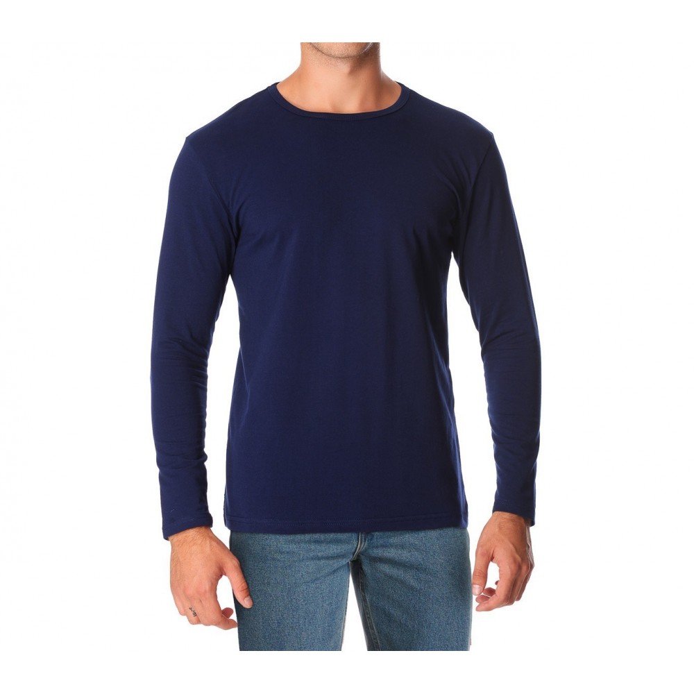 615263 T-shirt ORLANDO manches longues col montant pour homme effet thermique