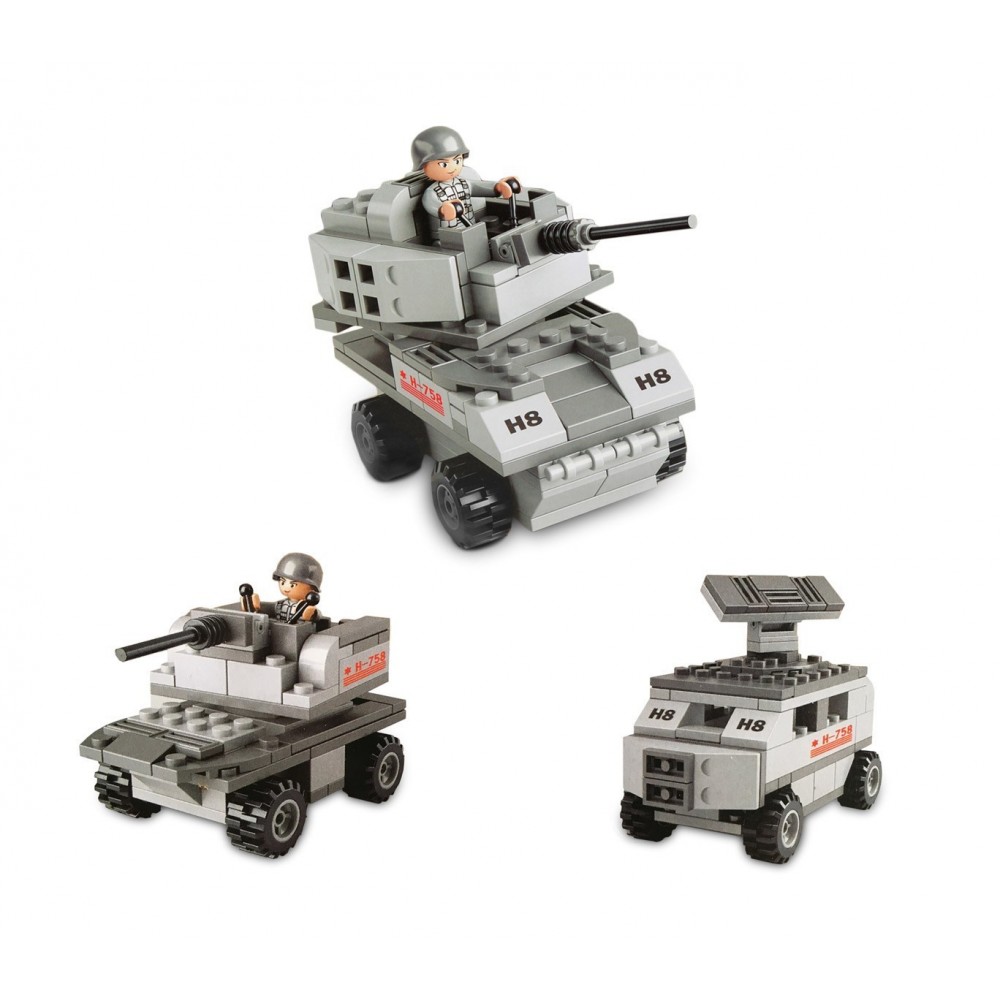 340660 Playset de briques de construction SQUADRA SPACIALE 3 EN 1 CIGIOKI 110 pc