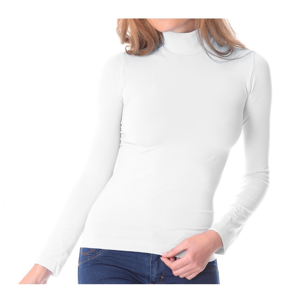 VKA21 Pack de 5 sous-pulls thermiques doublure polaire ass. Nadia col cheminée