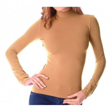 VKA21 Pack de 5 sous-pulls thermiques doublure polaire ass. Nadia col cheminée VKA21 Pack de 5 sous-pulls thermiques doublure polaire ass. Nadia col cheminée