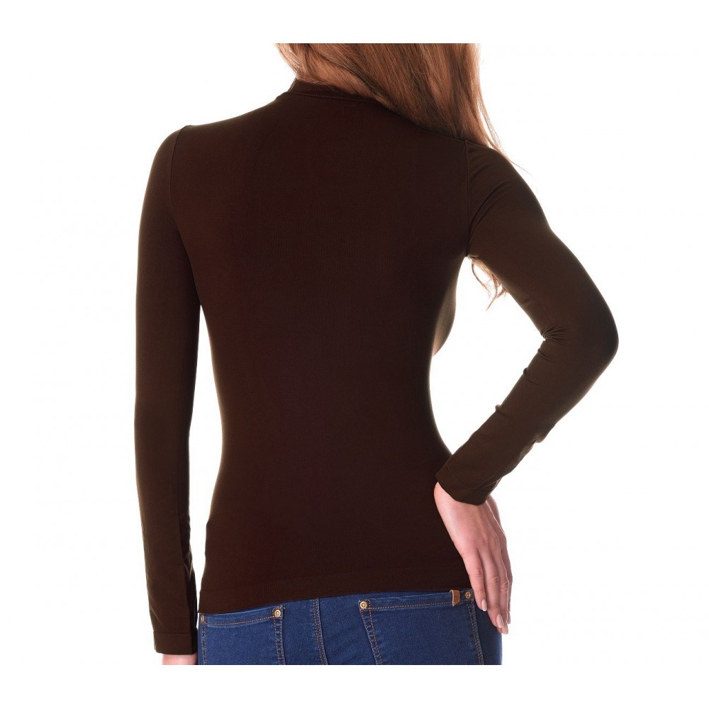 VKA21 Pack de 5 sous-pulls thermiques doublure polaire ass. Trisha col cheminée