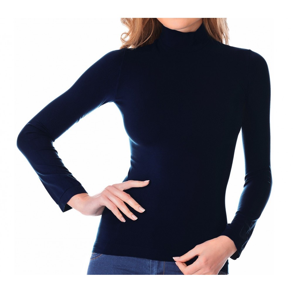 VKA21 Pack de 5 sous-pulls thermiques doublure polaire ass. Trisha col cheminée