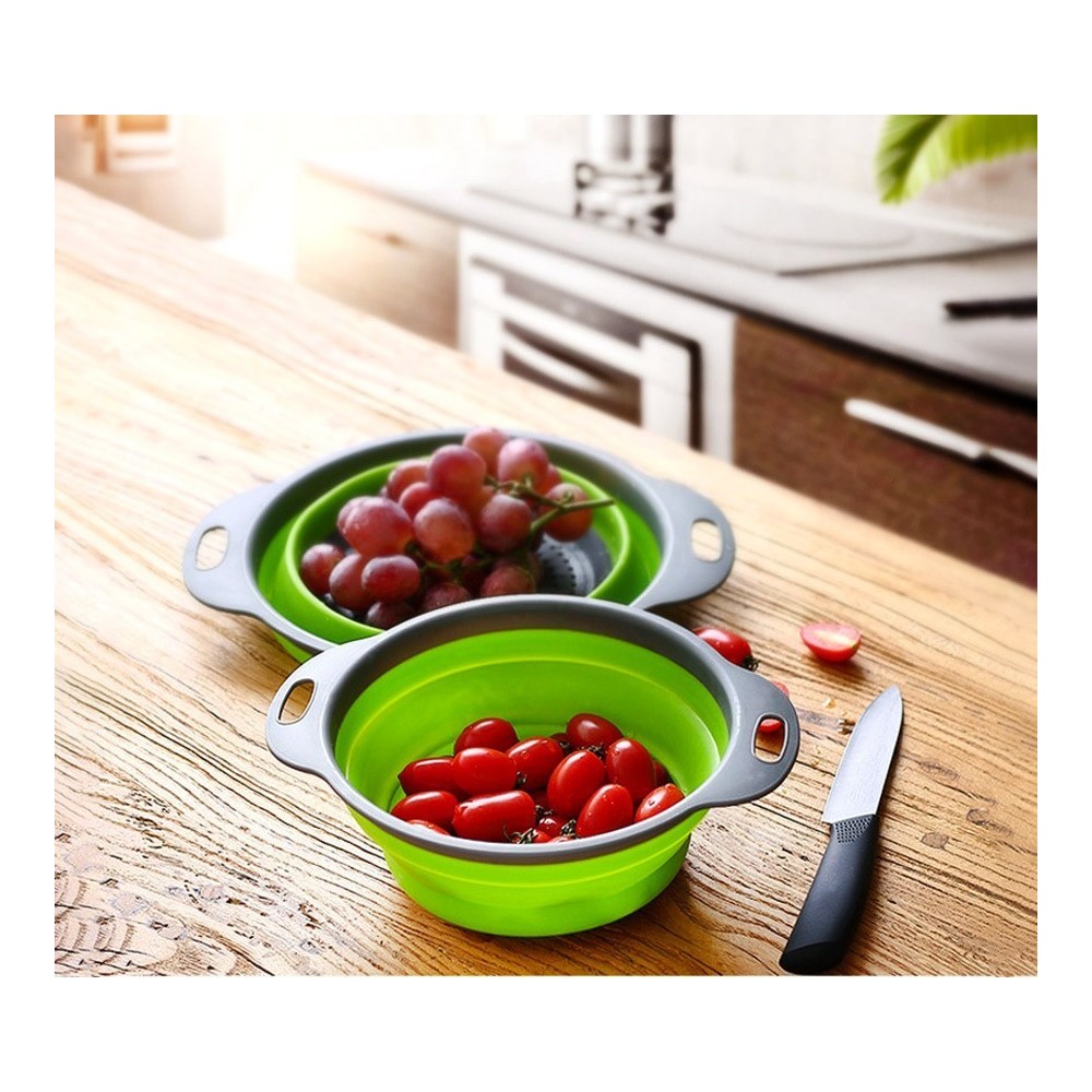 4356 Passoire en silicone pliable pour pâtes et légumes ø 24,5 cm
