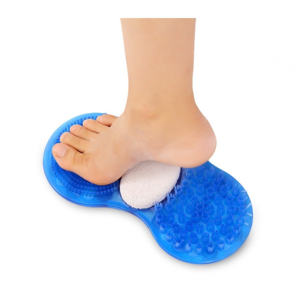 4360 Lave-pieds pour la douche massage exfoliant lissage avec pierre ponce 