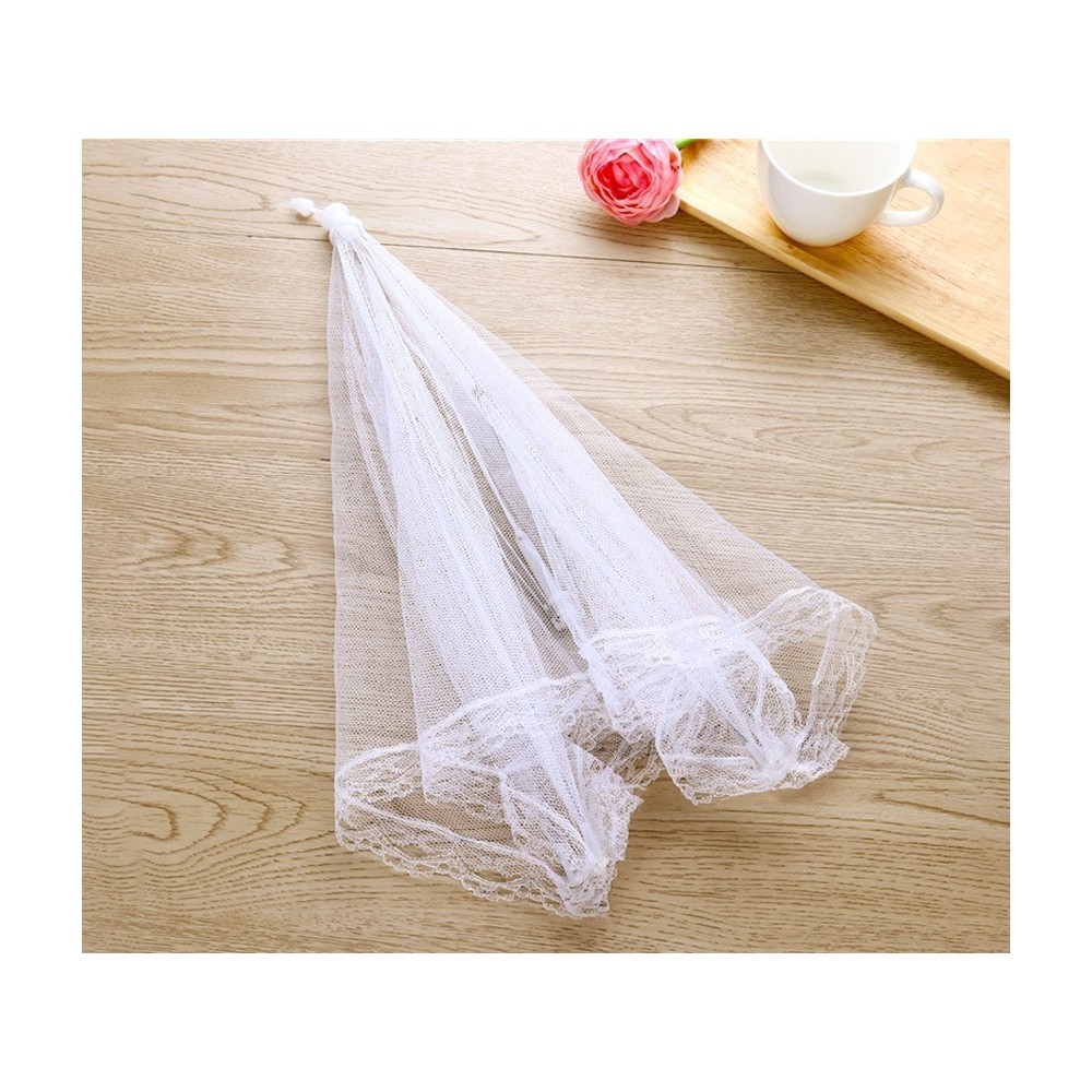 4349 Cloche alimentaire protège-aliments couleur blanche 40 x 28 cm