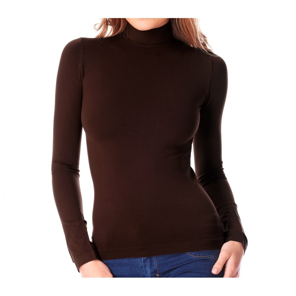 VKA22 Pack 5 sous-pulls col roulé thermiques avec doublure polaire ass. Amber