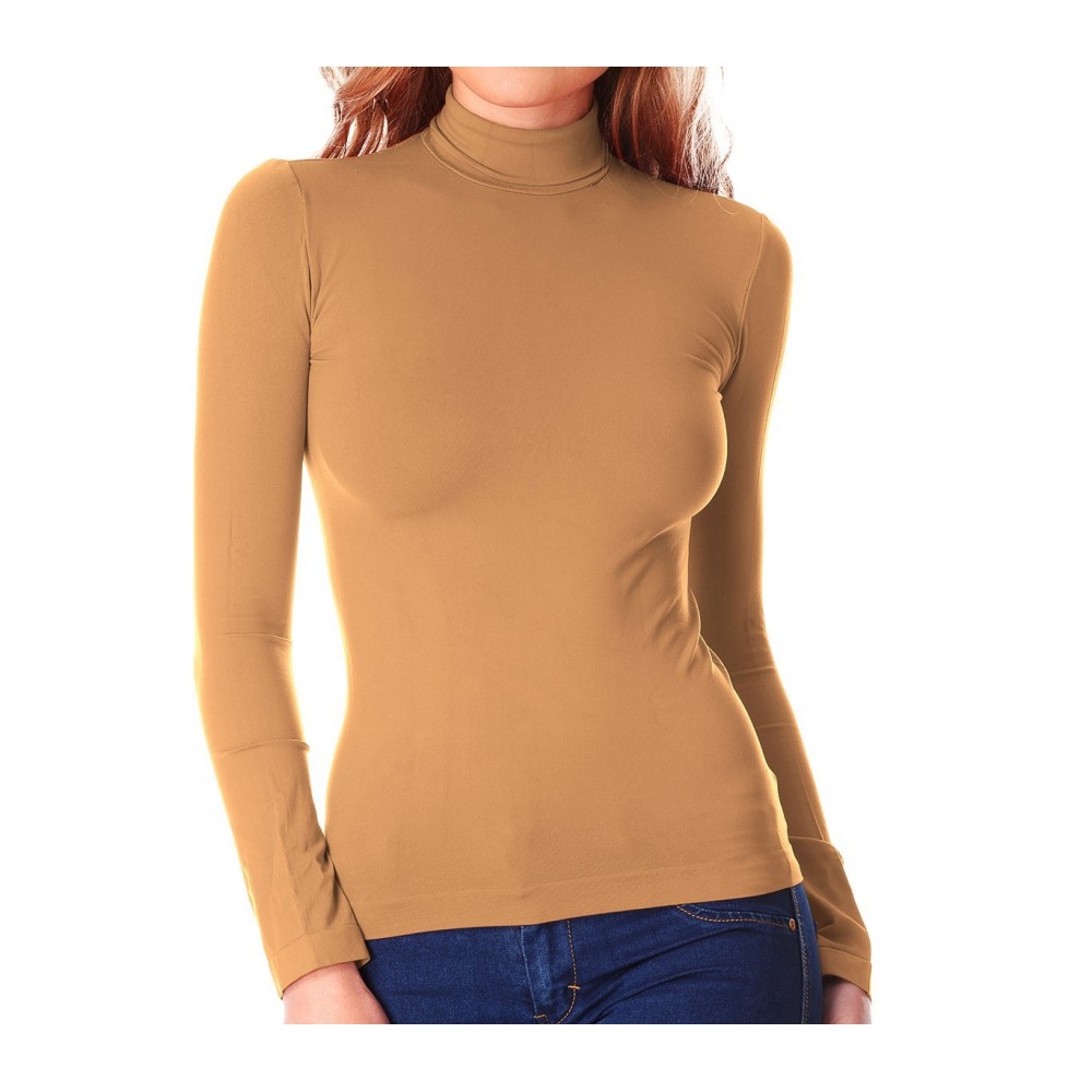 VKA22 Pack 5 sous-pulls col roulé thermiques avec doublure polaire ass. Caren