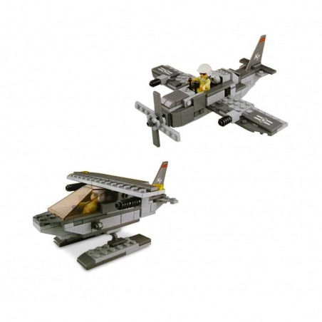 640653 Playset de briques de construction AEREO MILITARE CIGIOKI 144 pièces