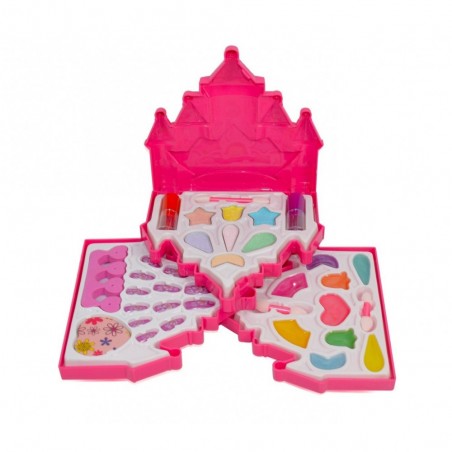 340998 Coffret de maquillage fashion carrosse 3 plateaux avec des accessoires