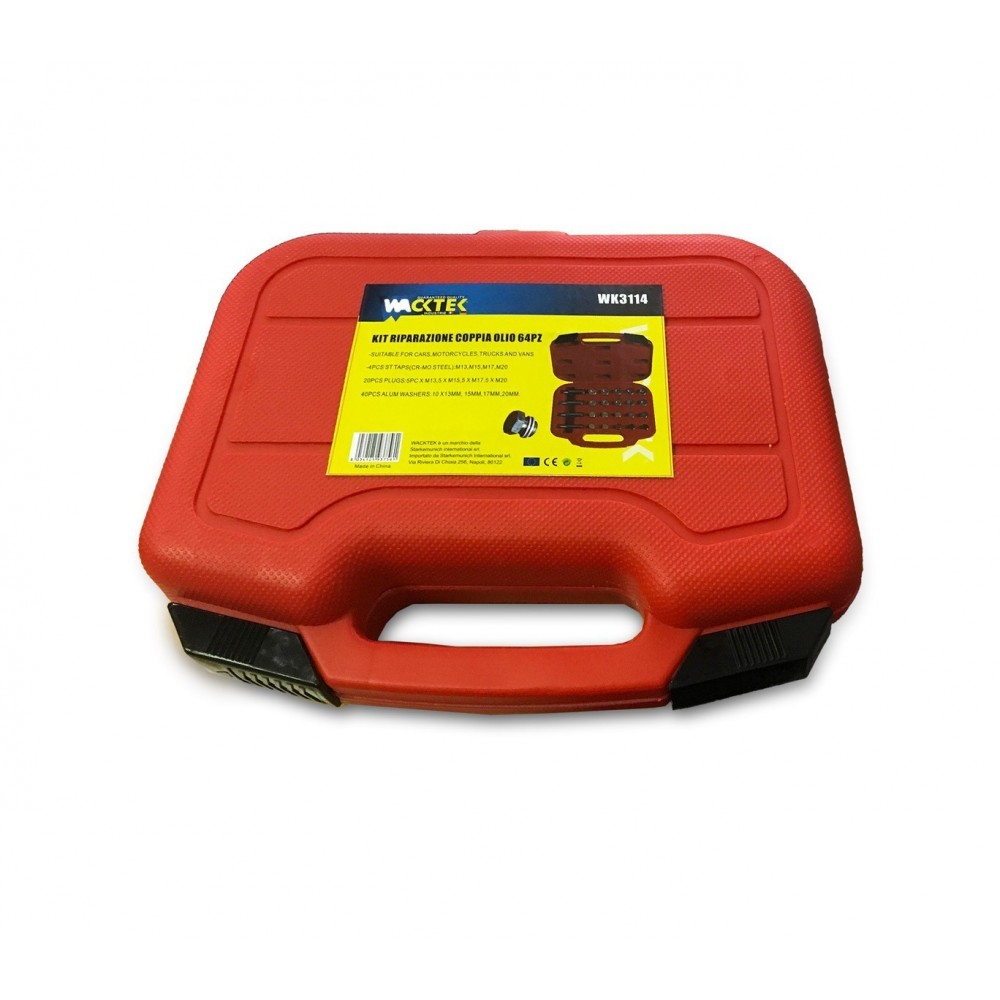 KIT DE 64 PCS RÉPARATION FILET BOUCHON HUILE COUPE