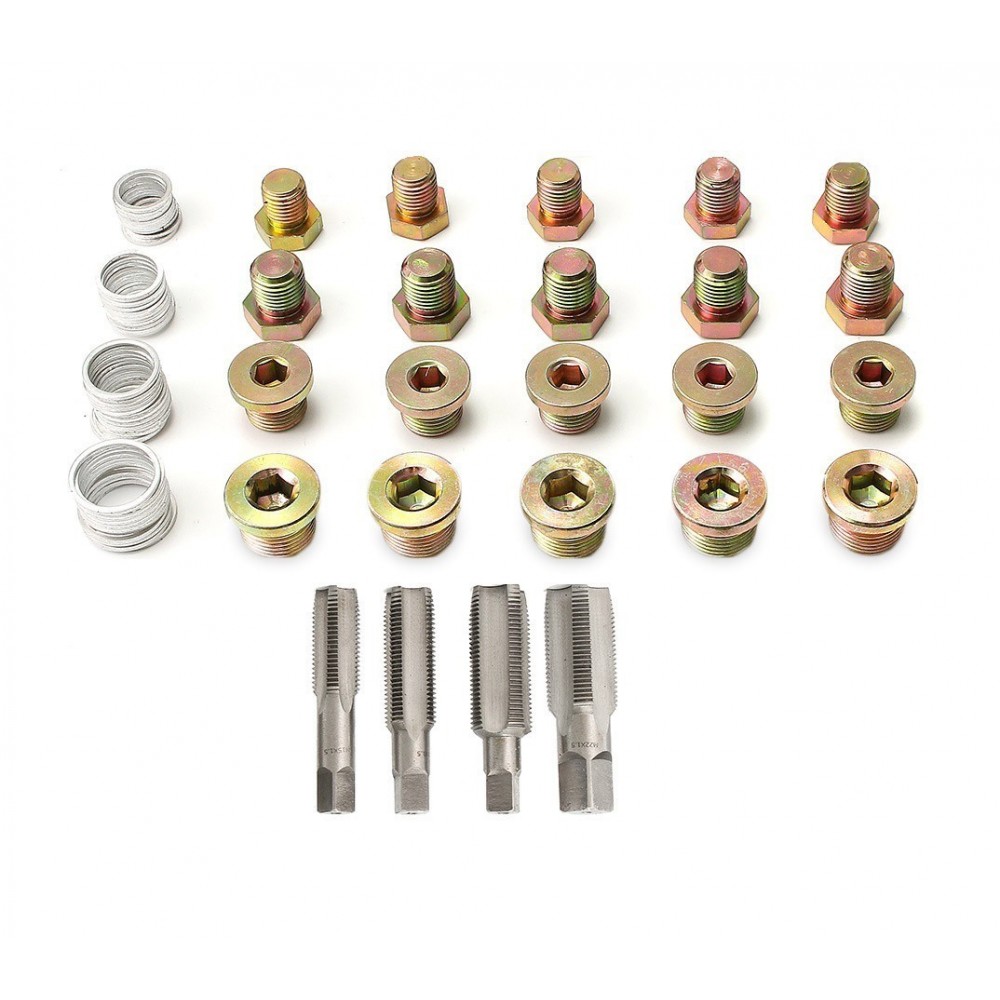 KIT DE 64 PCS RÉPARATION FILET BOUCHON HUILE COUPE