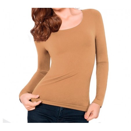 VKA20 Pack de 5 sous-pull Lisa manches longues col rond femme effet thermique VKA20 Pack de 5 sous-pull Lisa manches longues col rond femme effet thermique