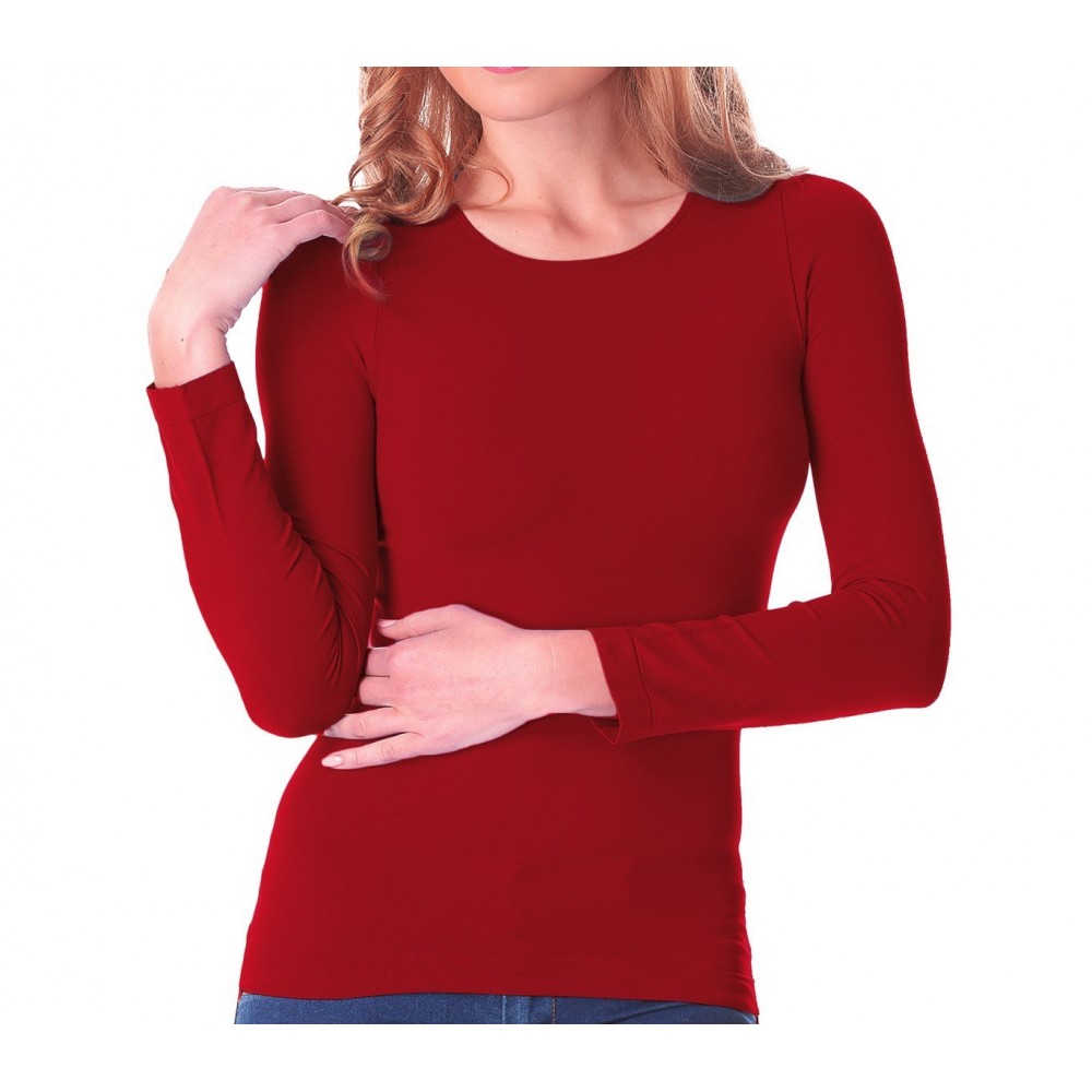 VKA20 Pack de 5 sous-pull Lisa manches longues col rond femme effet thermique