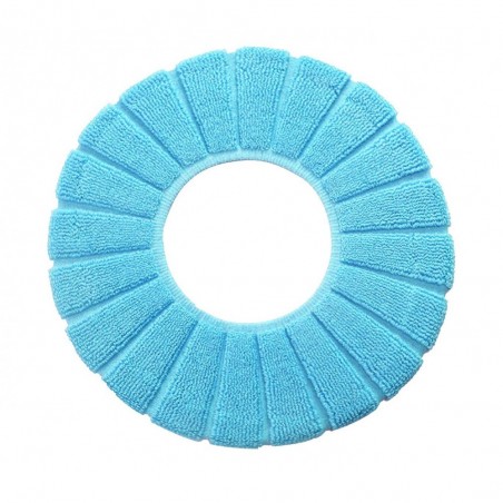 4367 Couvre-siège en tissu pour le wc diamètre 30 cm doux et chaud