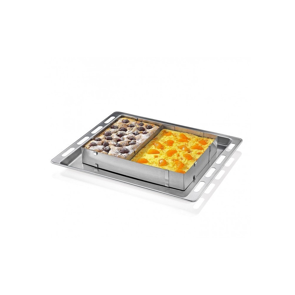 4364 Moule à gâteau rectangulaire avec diviseur réglable en acier