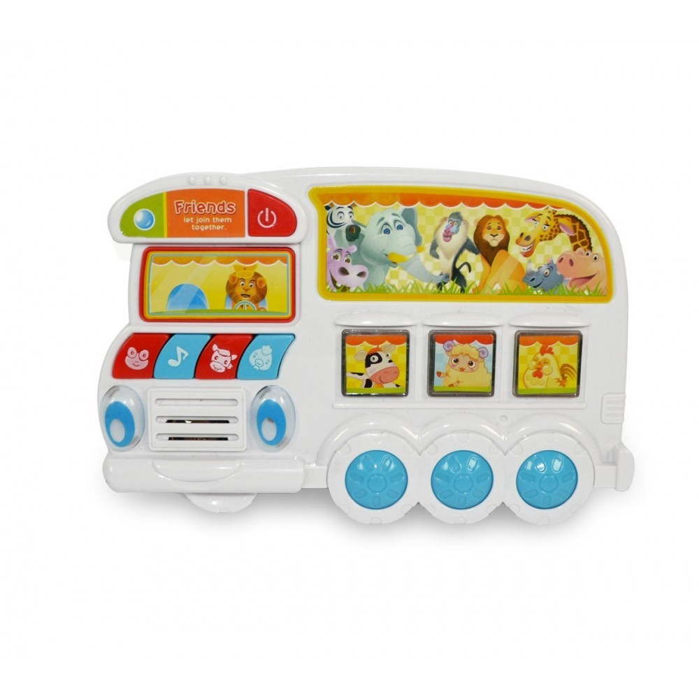 6806 Jeu éducatif pour enfant ANIMAL BUS interactif avec les bruits des animaux