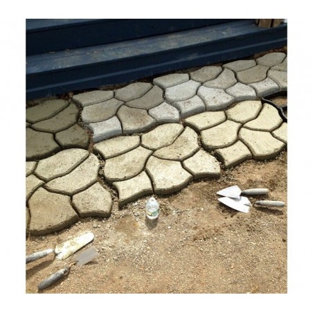 4371 Moule à pavé béton pour jardin 42,5 x 42,5 cm matrice pour béton