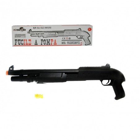 038710 Fusil à pompe jouet pour enfant IN SCALA 1:1 avec balles souples