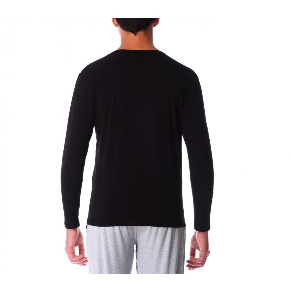 615263 T-shirt ORLANDO manches longues col montant pour homme effet thermique