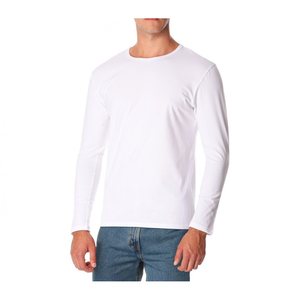 615263 T-shirt ORLANDO manches longues col montant pour homme effet thermique