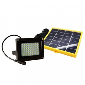 Projecteur LED d’extérieur 10W 370 lumen panneau photovoltaïque lumière froide