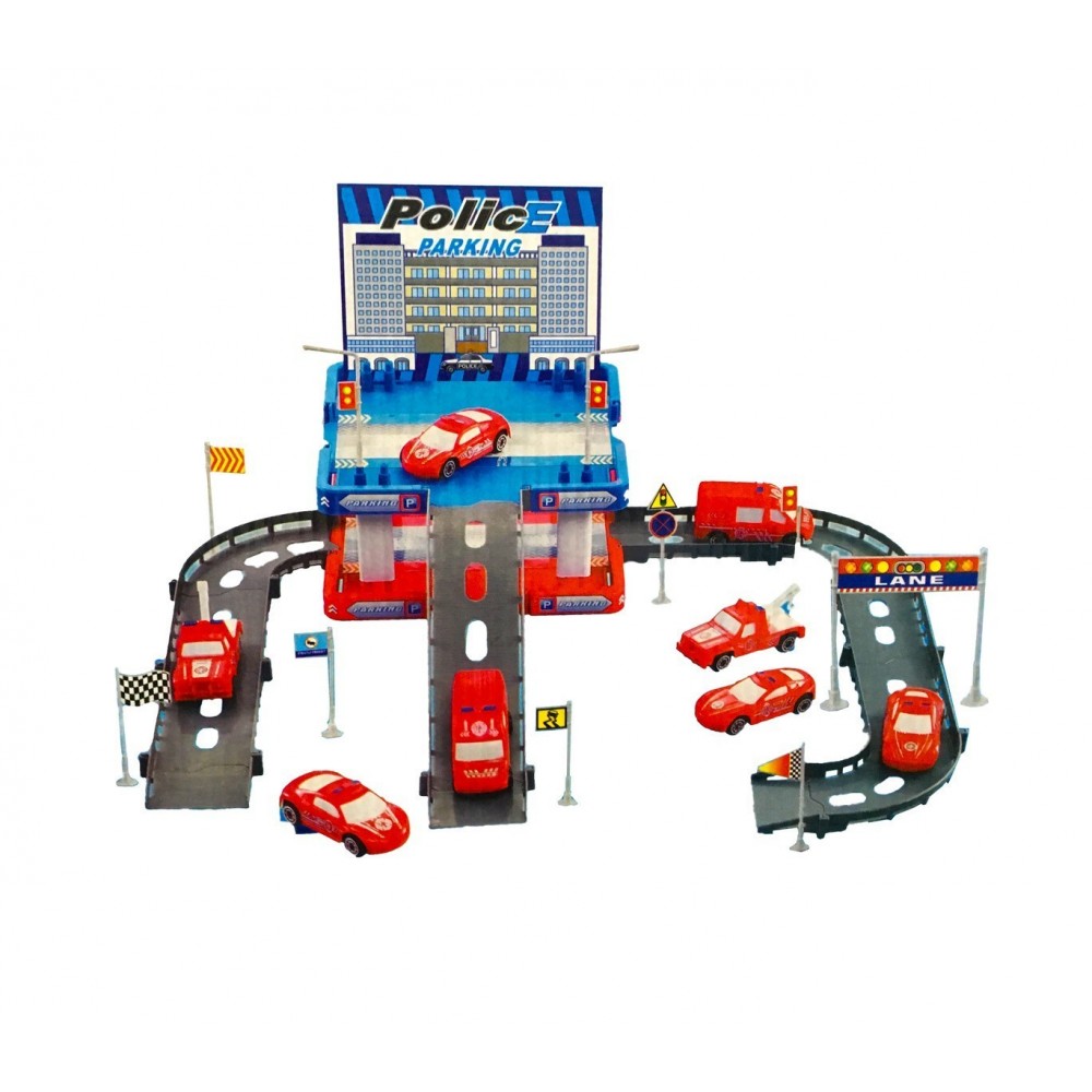 Playset CIGIOKI Police Garage voitures incluses
