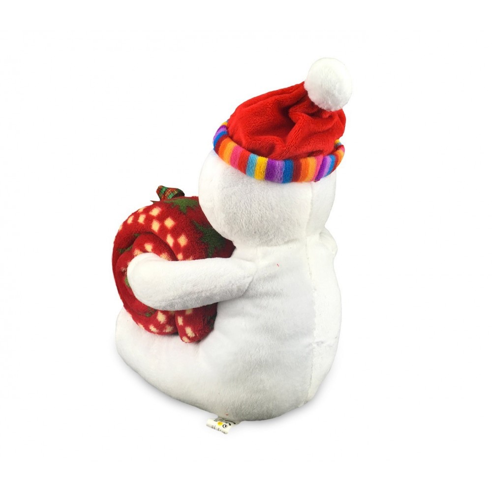 06581 Set de peluche et couverture polaire thème de Noël différents modèles