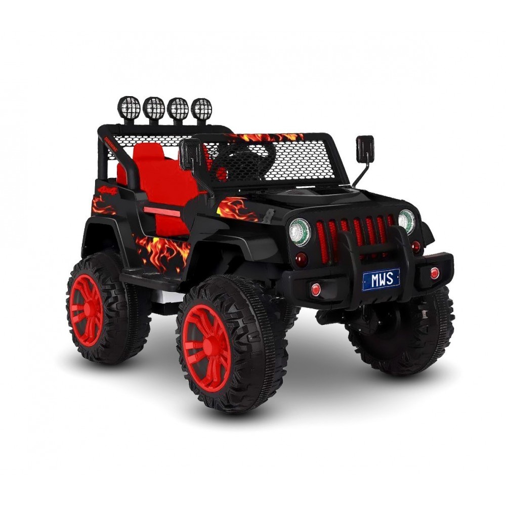 Voiture électrique LT863pour enfant JEEP SPORT 4 roues motrices siège en cuir 