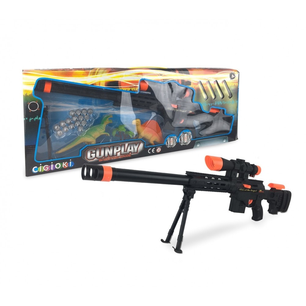 395035 Fusil à bille GUN PLAY plastique CIGIOKI avec balles et cibles