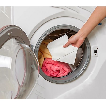 627326 Paquet de 12 lingettes anti-décoloration 25 x 11 cm pour machine à laver 