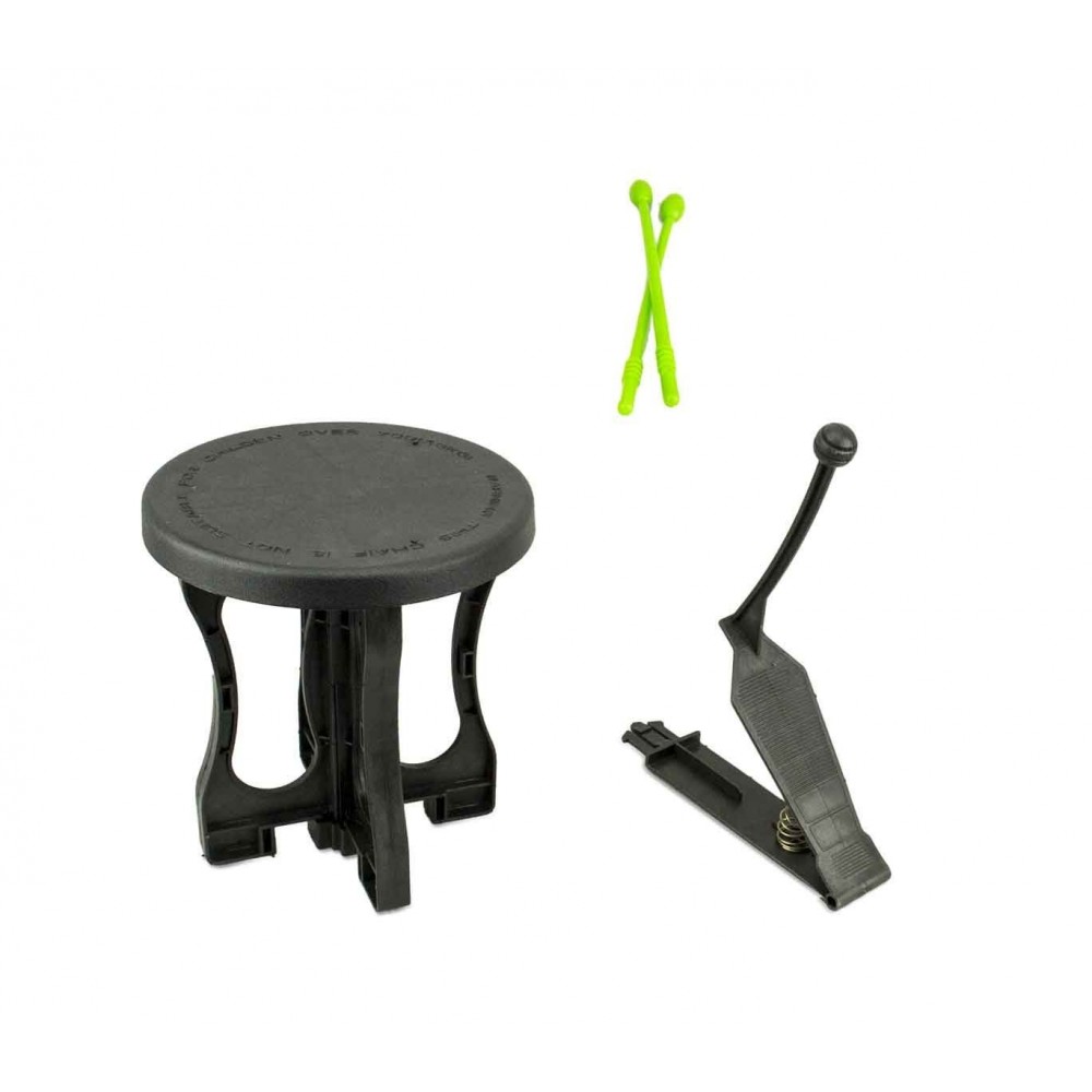 100671 Batterie jouet BABY BAND 4 éléments sonores réalistes baguettes incluses