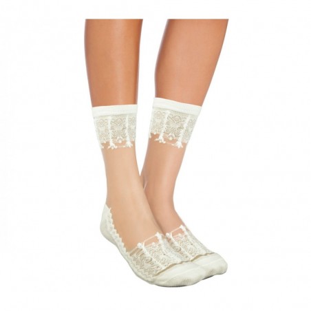 W-8008 Lot de 12 paires de chaussettes pour femme LADIES fantaisie dentelle