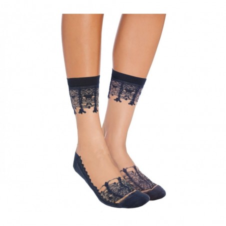 W-8008 Lot de 12 paires de chaussettes pour femme LADIES fantaisie dentelle