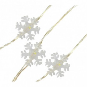 561086 Guirlande lumineuse intérieur de Noël 50 LED forme flocon de neige à pile 2