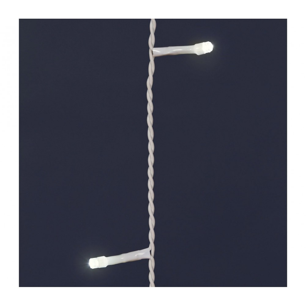 561074 Rideau lumineux de Noël 100 led 1,5 x 1 m lumière chaude 8 effets