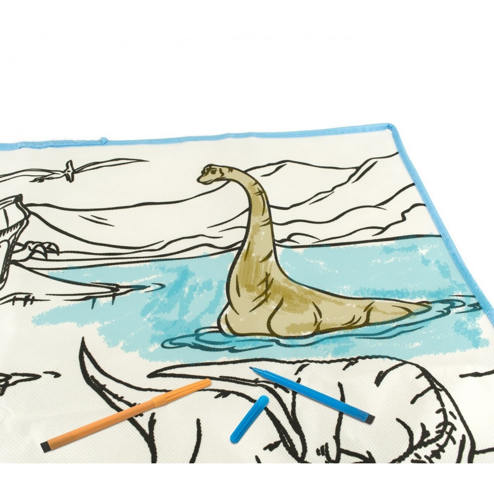 121769 Tapis magique joue et colorie 50 x 50 cm pour colorier  plume d'eau 