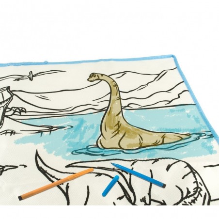 121769 Tapis magique joue et colorie 50 x 50 cm pour colorier  plume d'eau 